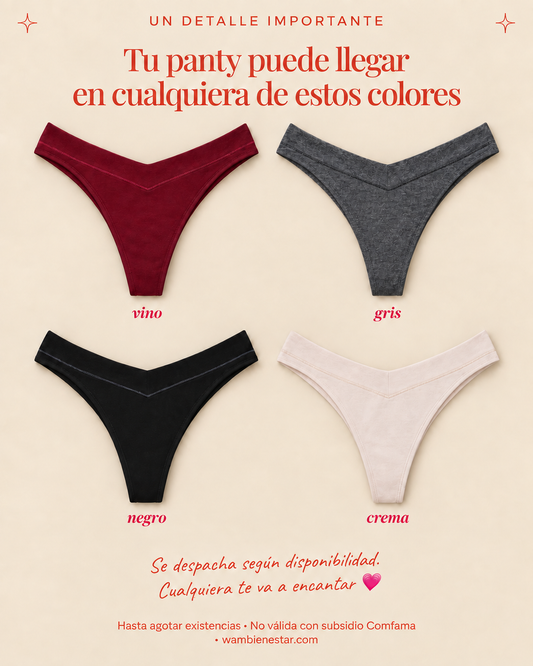 Copa Palito + Panty Algodón GRATIS · Amor y Amistad